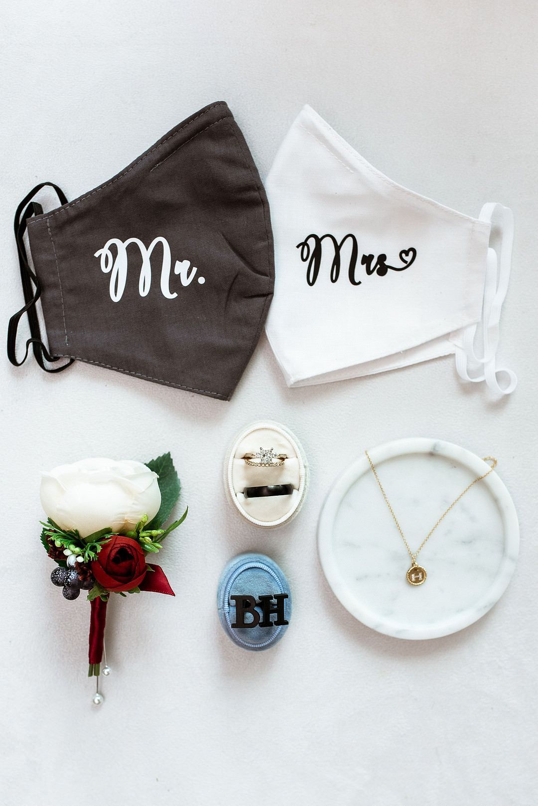 Boulder Elopement Josie V Photography Bride Groom Face Masks