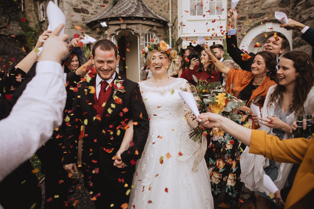 Chateau Rhianfa Wedding Fox&BearPhotography Confetti Throw