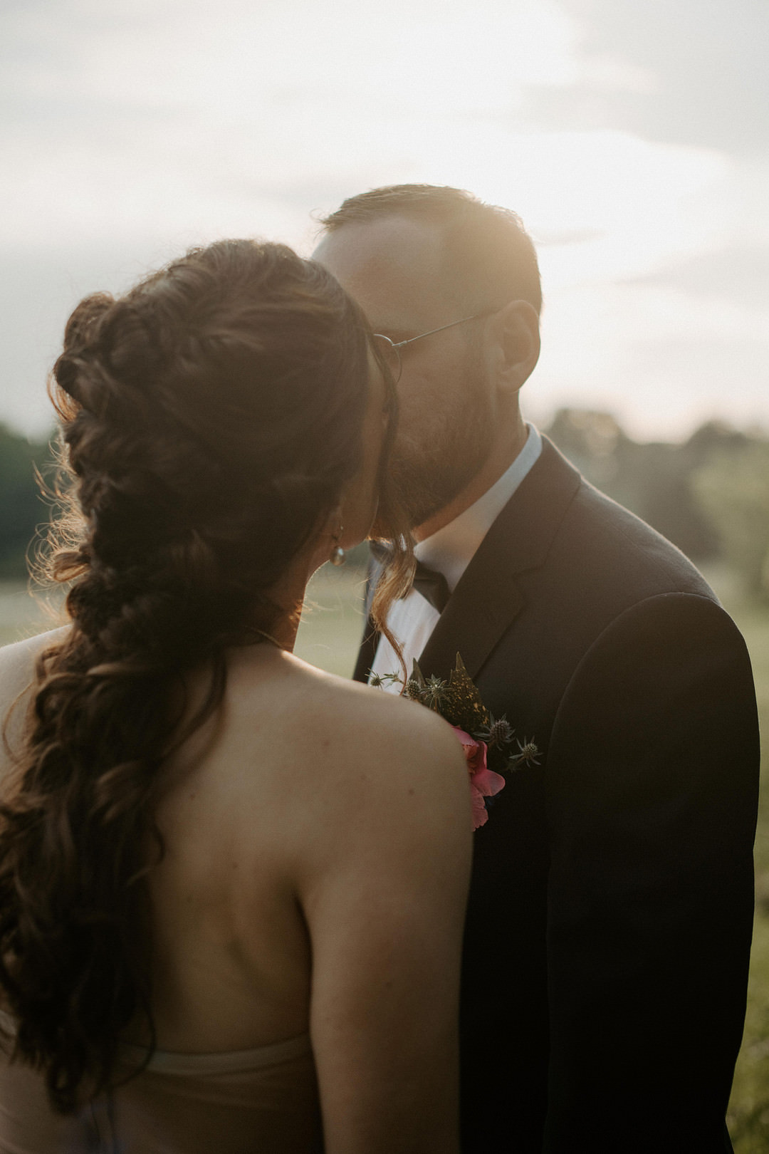 Bride Bridal Hair Style Plait Braid Colourful Farm Wedding McKenna Rhyne Photography