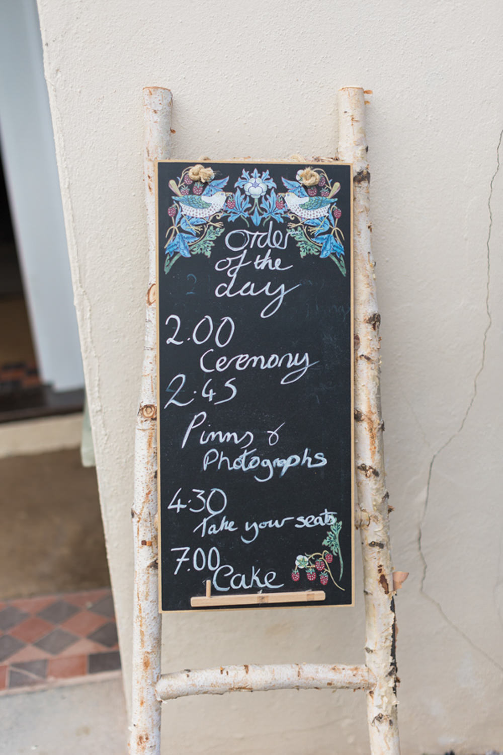 Sign Blackboard Chalkboard Combe House Hotel Wedding James and Kerrie Photography