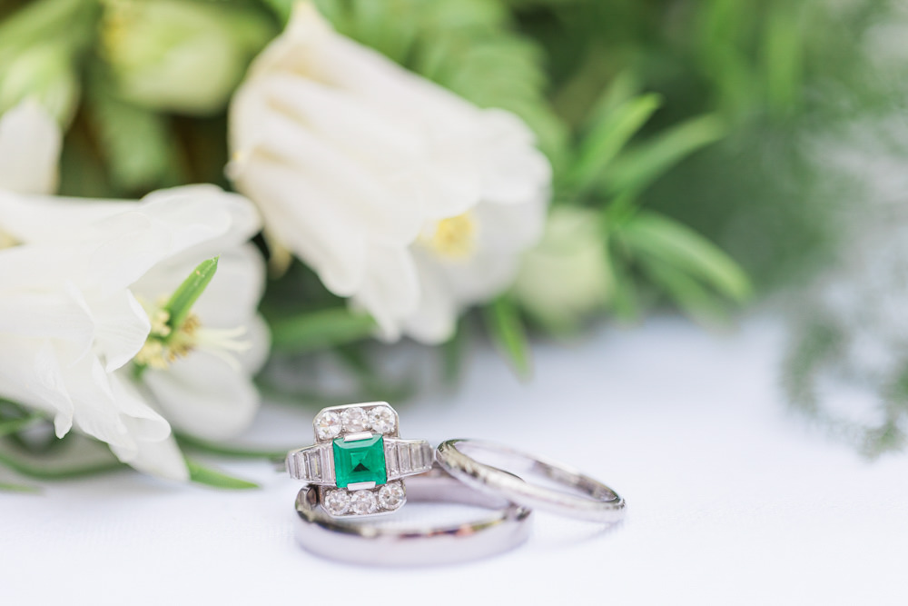 Emerald Engagement Ring Combe House Hotel Wedding James and Kerrie Photography