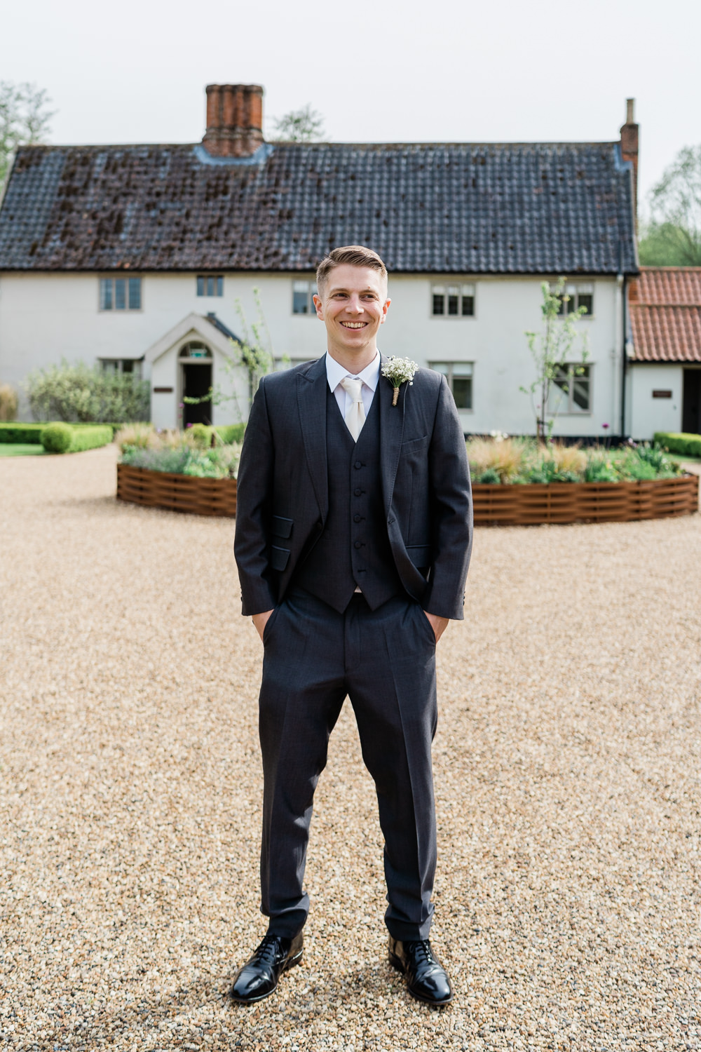 Groom Groomsmen Suits Tie Cream Blush Wedding Gemma Giorgio Photography