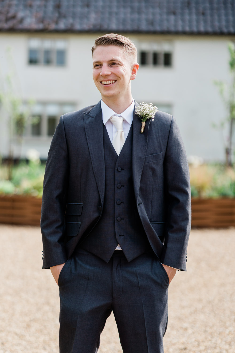 Groom Groomsmen Suits Tie Cream Blush Wedding Gemma Giorgio Photography