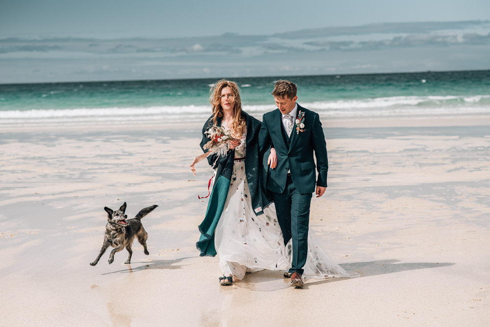Dog Pet Isle of Harris Wedding Pink Elephant Photography