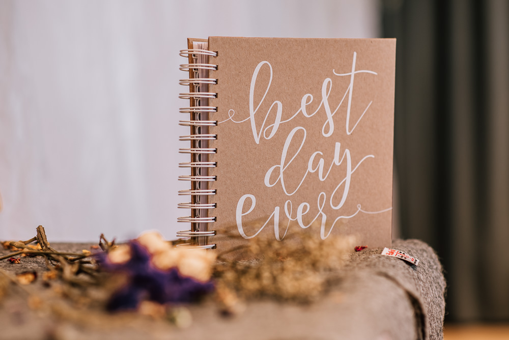 Guest Book Isle of Harris Wedding Pink Elephant Photography