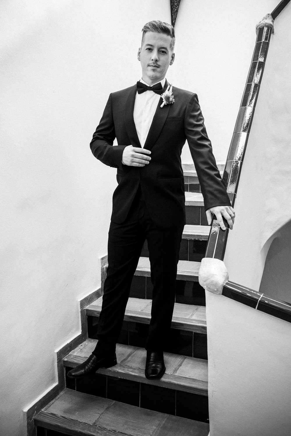 Groom Suit Tuxedo Bow Tie Lilac Wedding Ideas Carlos Lucca