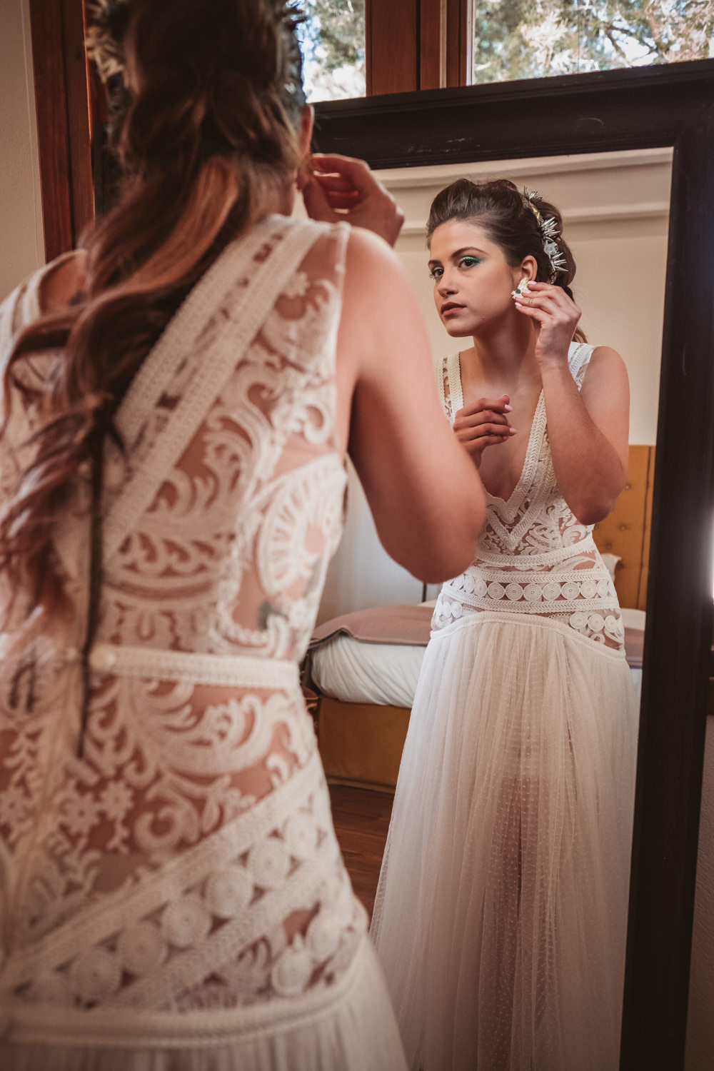Dress Gown Bride Bridal Lace Tulle Lilac Wedding Ideas Carlos Lucca