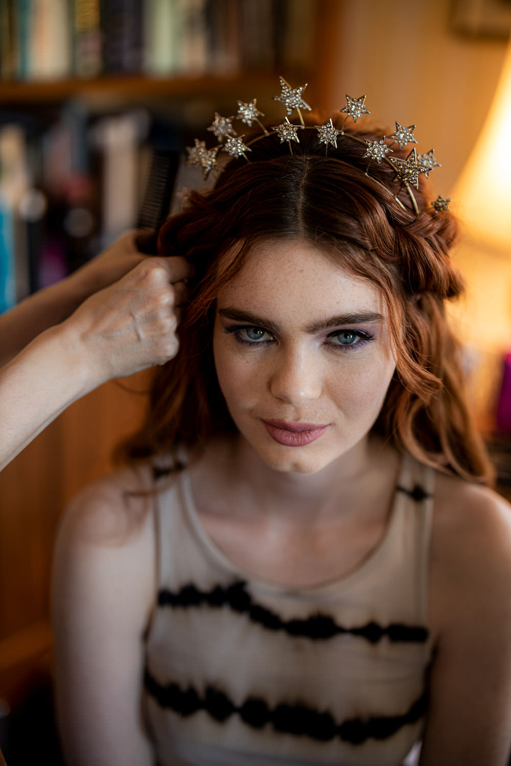 Bride Bridal Star Crown Tiara Moon Wedding Ideas Photography By Petrina