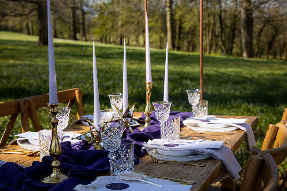 Table Tablescape Flowers Decor Lilac Purple Moon Wedding Ideas Photography By Petrina