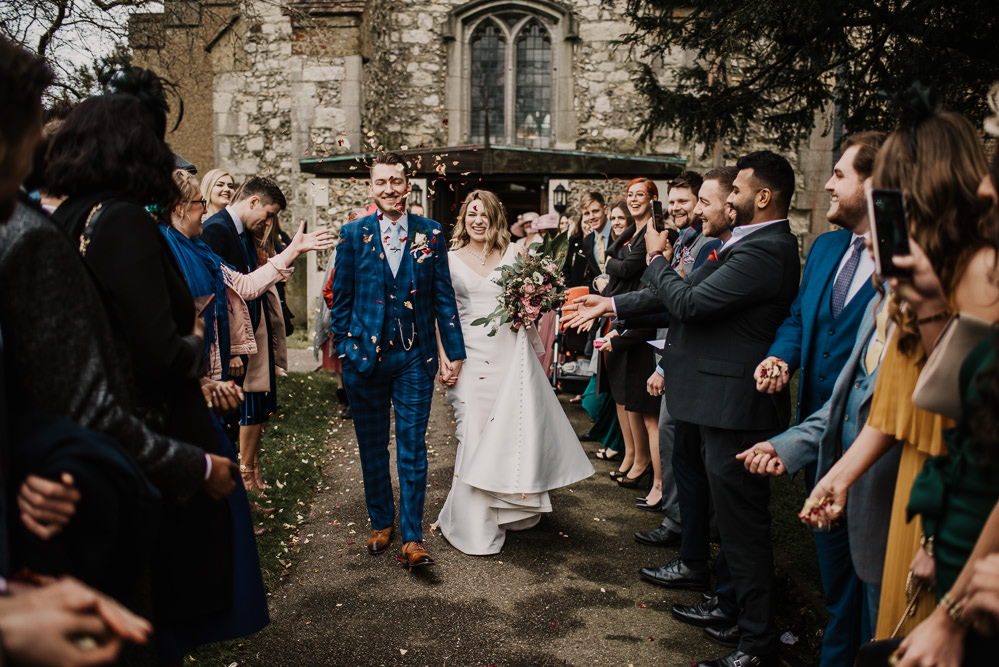 Confetti Throw Morden Hall Wedding Mark OBrien