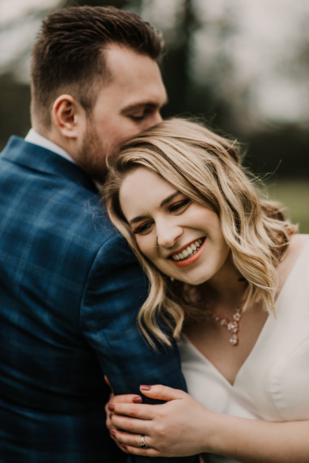 Bride Bridal Make Up Short Hair Bob Waves Morden Hall Wedding Mark OBrien