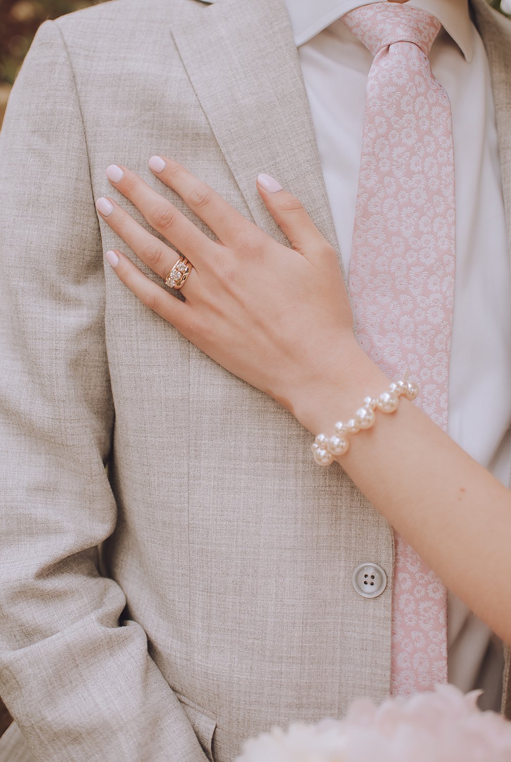 Bride Bridal Nails Manicure Peony Pink Wedding Kelly Hiscox Photography