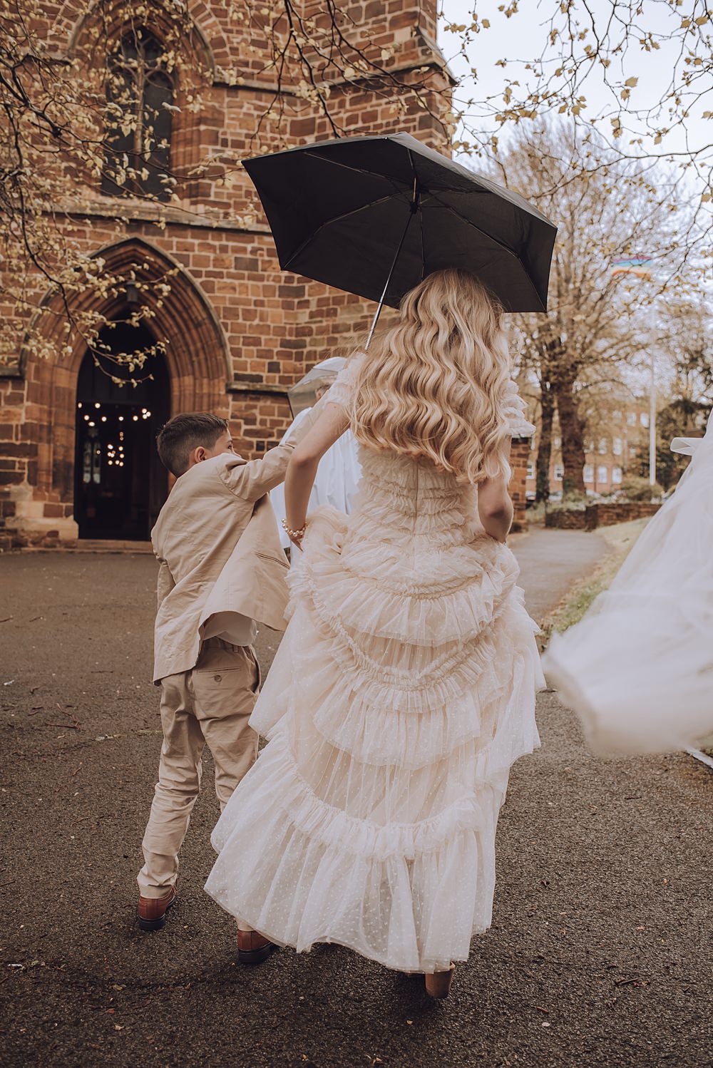 Needle & Thread Dress Gown Bride Bridal Ruffle Peony Pink Wedding Kelly Hiscox Photography