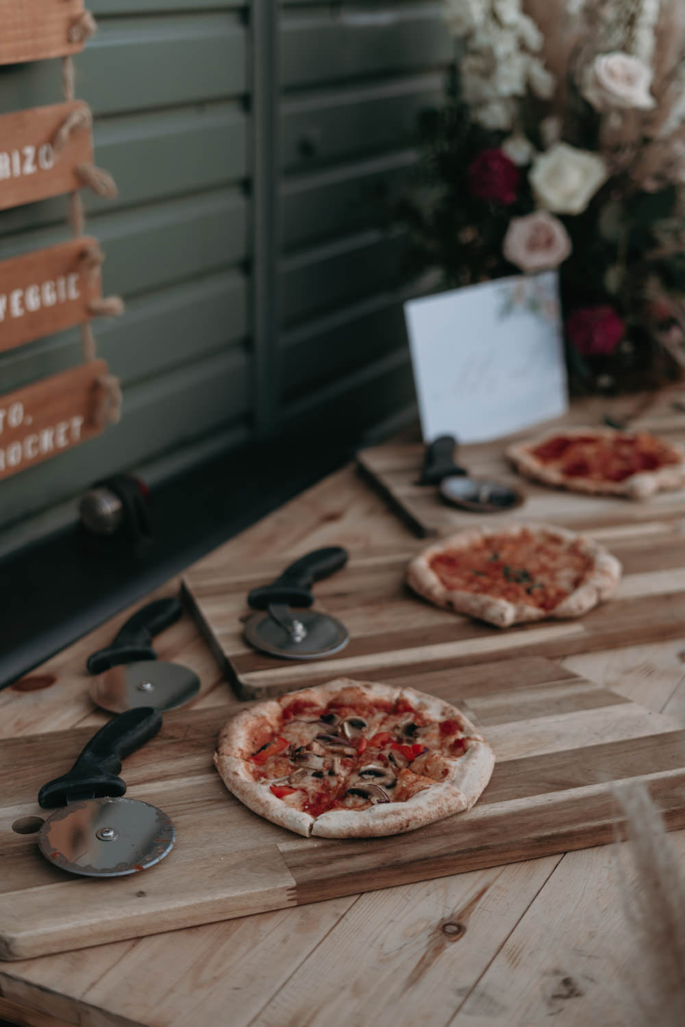 Pizza Wedding Reception Becca Kerr Photography