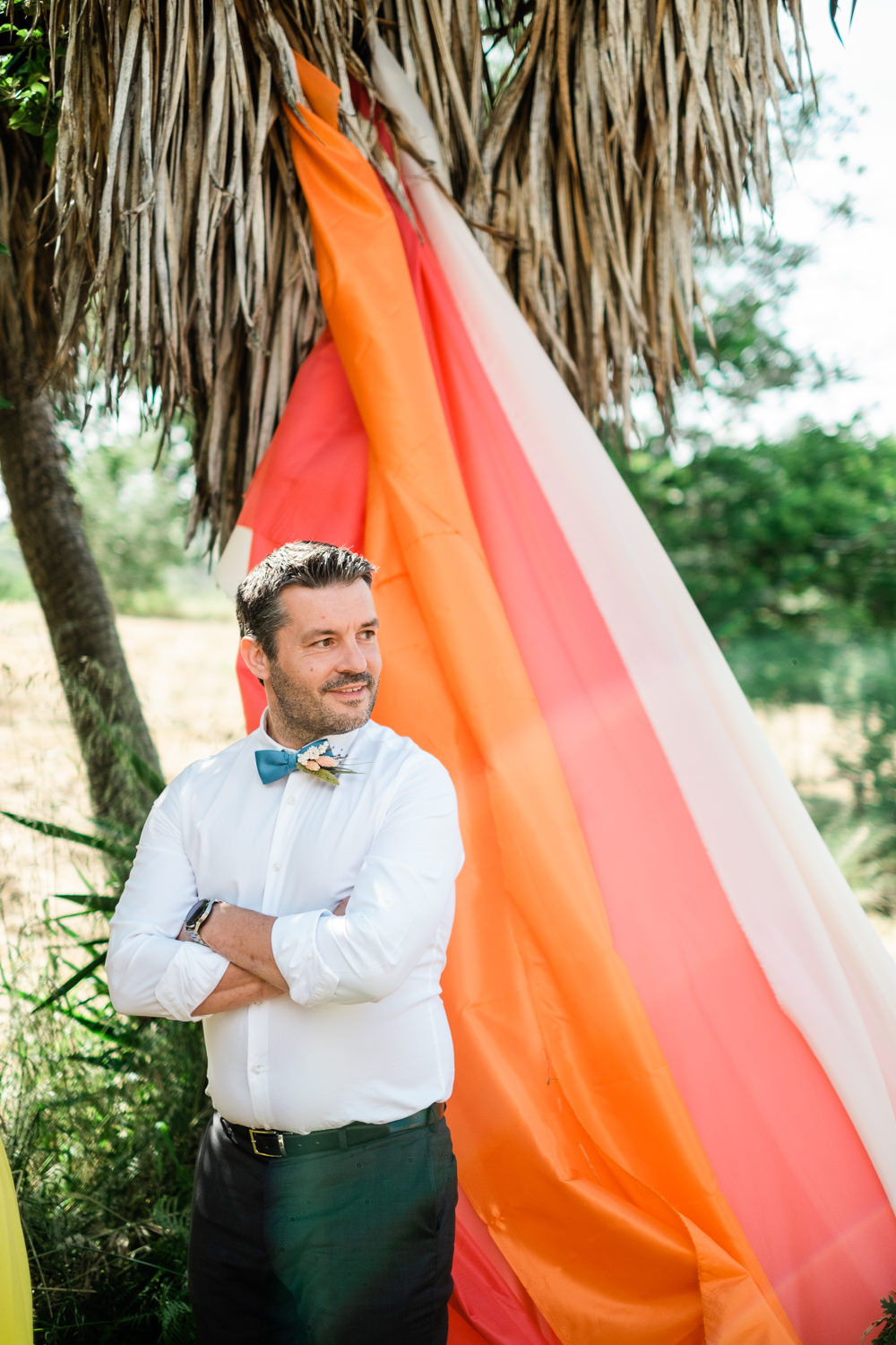 Groom Shirt Bow Tie Quinta da Fonte Fria Wedding Ana Pastoria