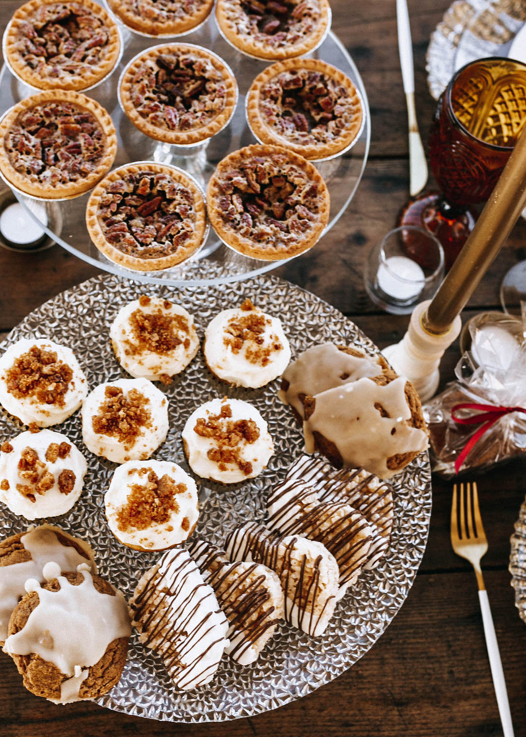 Cake Dessert Table Romantic Fall Wedding WhitneyBre Photography