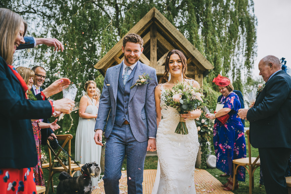 Confetti Throw Skipbridge Country Wedding Amy Jordison Photography