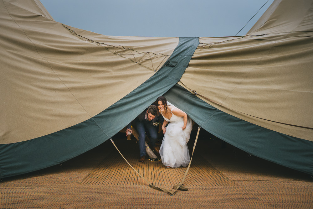 Rainy Tipi Skipbridge Country Wedding Amy Jordison Photography
