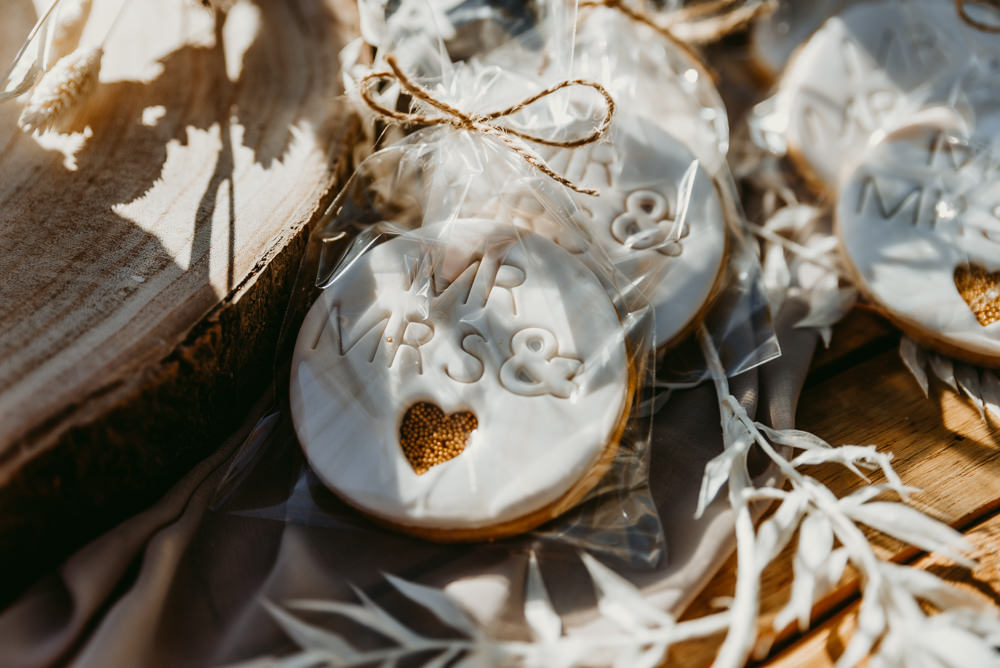 Cookies Biscuits Favours Small Tent Wedding Emberwood Photography