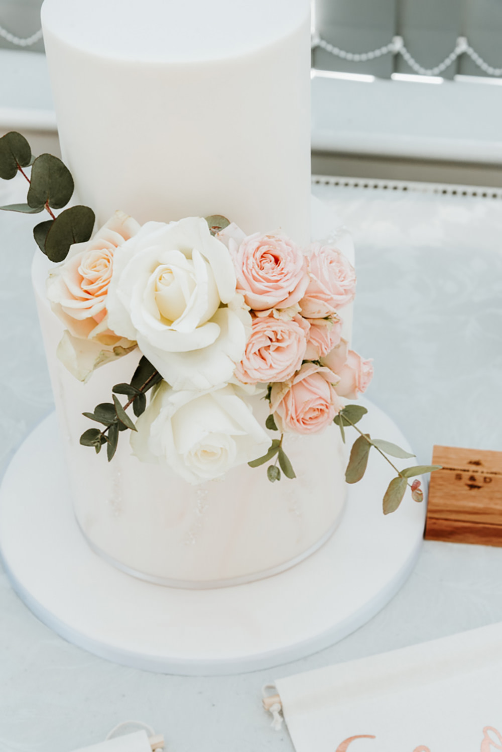 Iced Cake Flowers Floral Snowdon Wedding Gemma Randall Photography