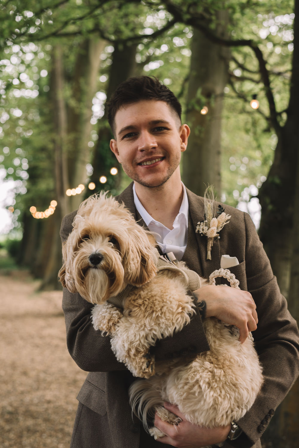 Pet Dog Crown Lodge Wedding Tasmin May Photography