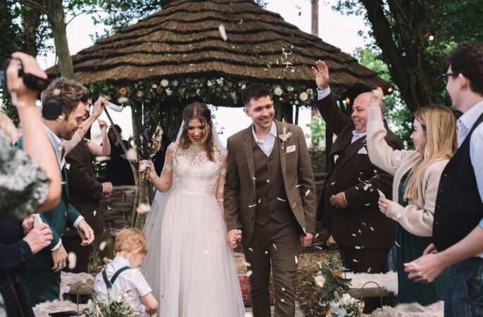 Crown Lodge Wedding Tasmin May Photography Confetti Throw