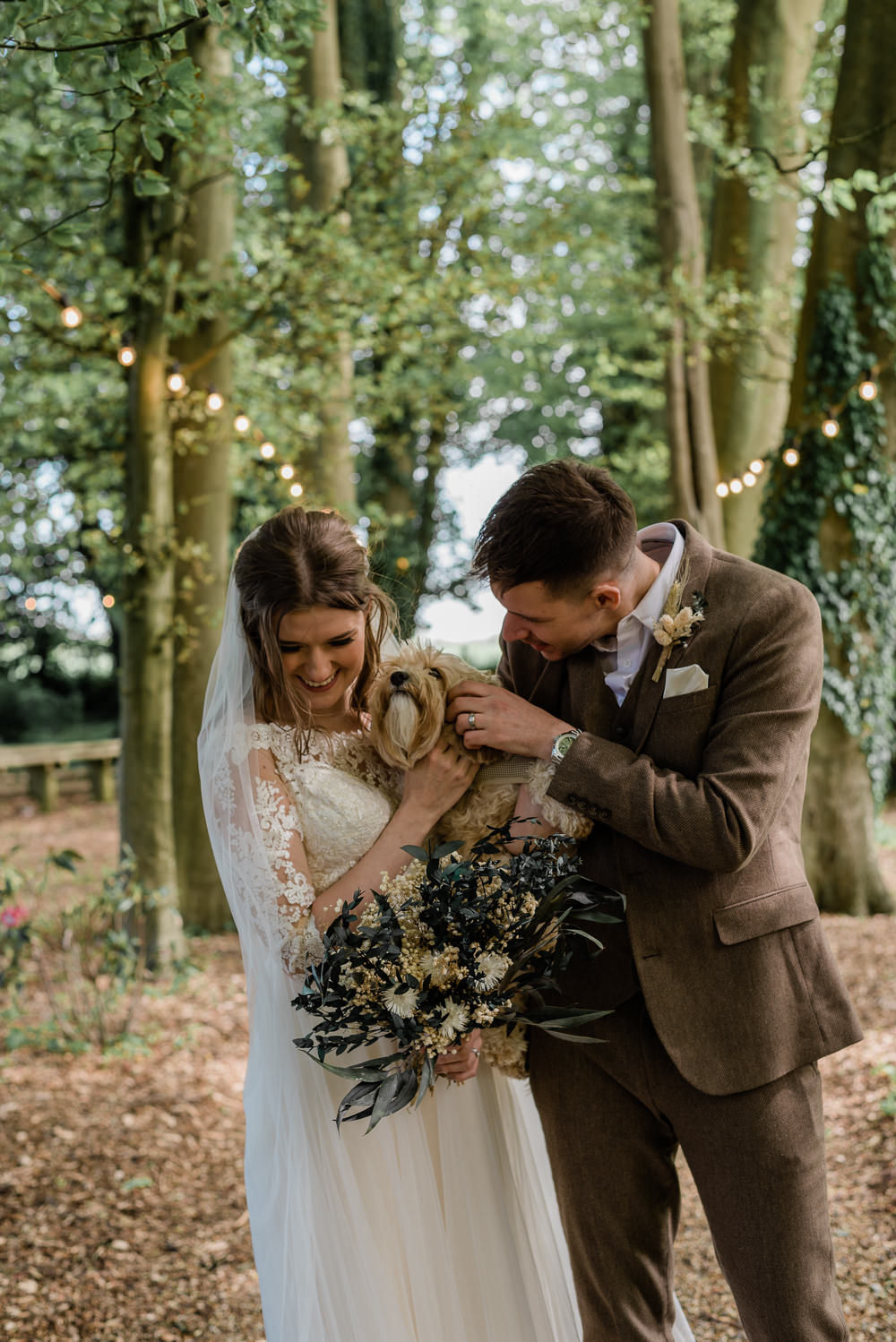 Crown Lodge Wedding Tasmin May Photography Pet Dog