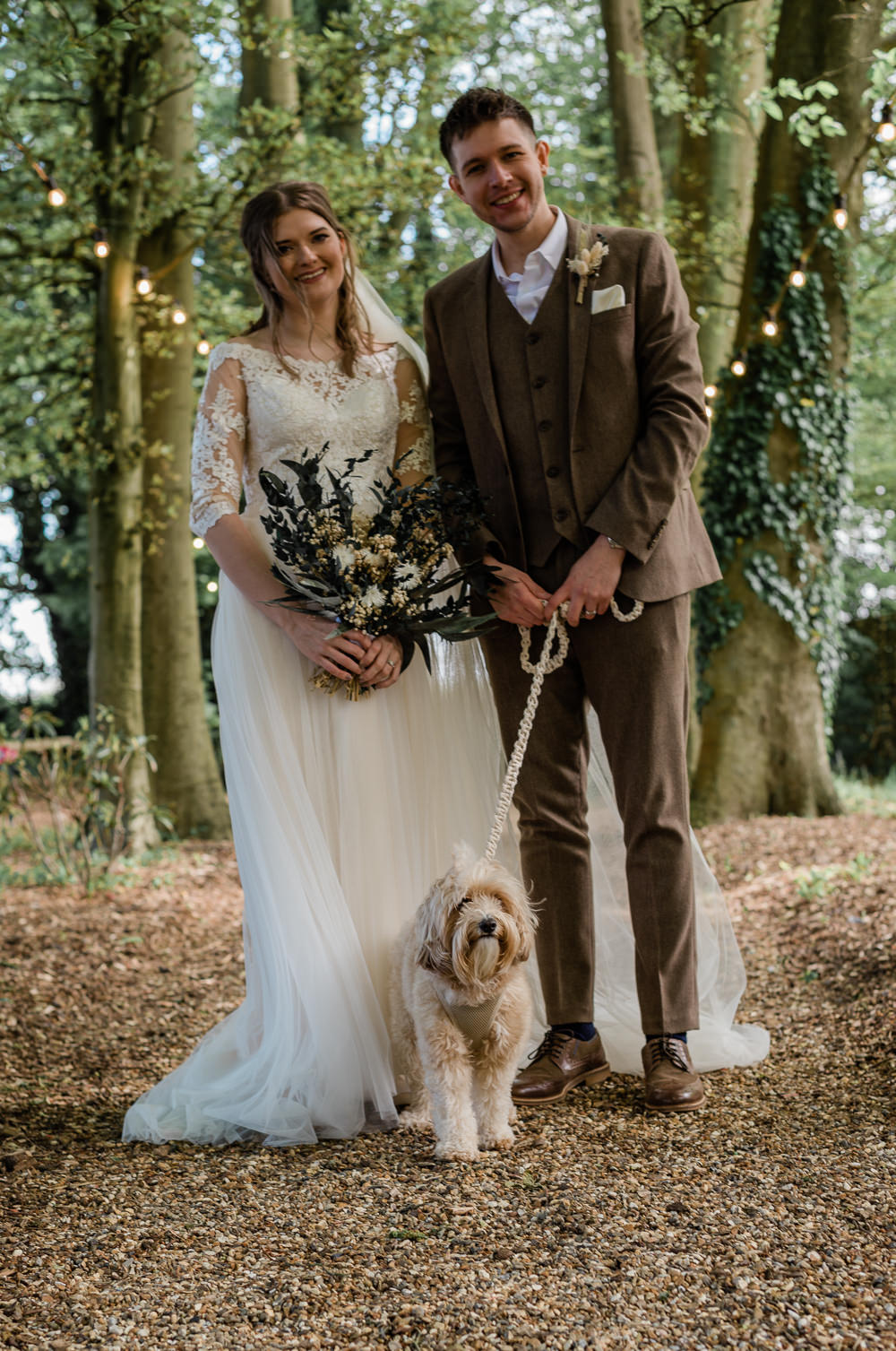 Crown Lodge Wedding Tasmin May Photography Pet Dog