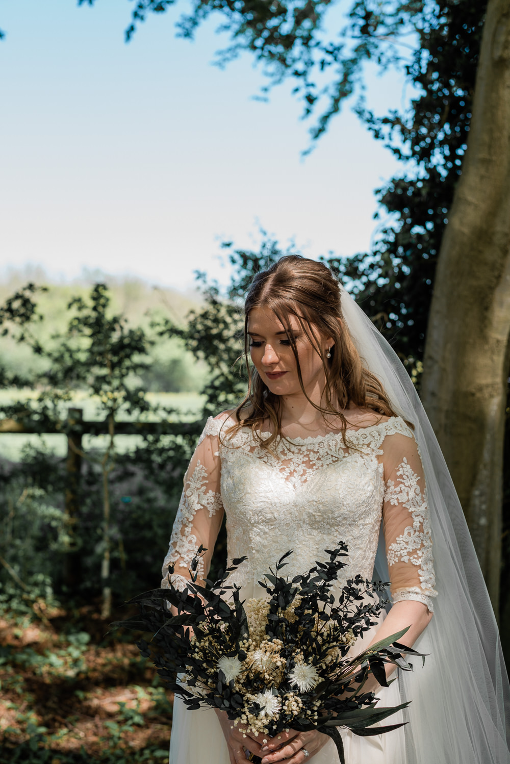 Bouquet Flowers Bride Bridal Greenery Crown Lodge Wedding Tasmin May Photography