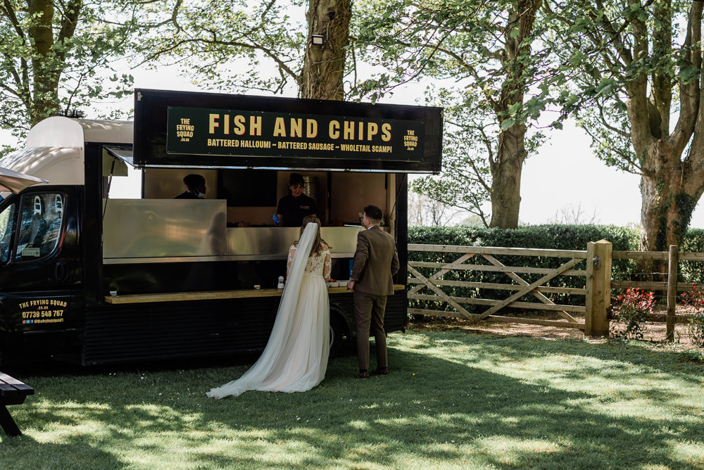 Fish and Chips Food Truck Crown Lodge Wedding Tasmin May Photography