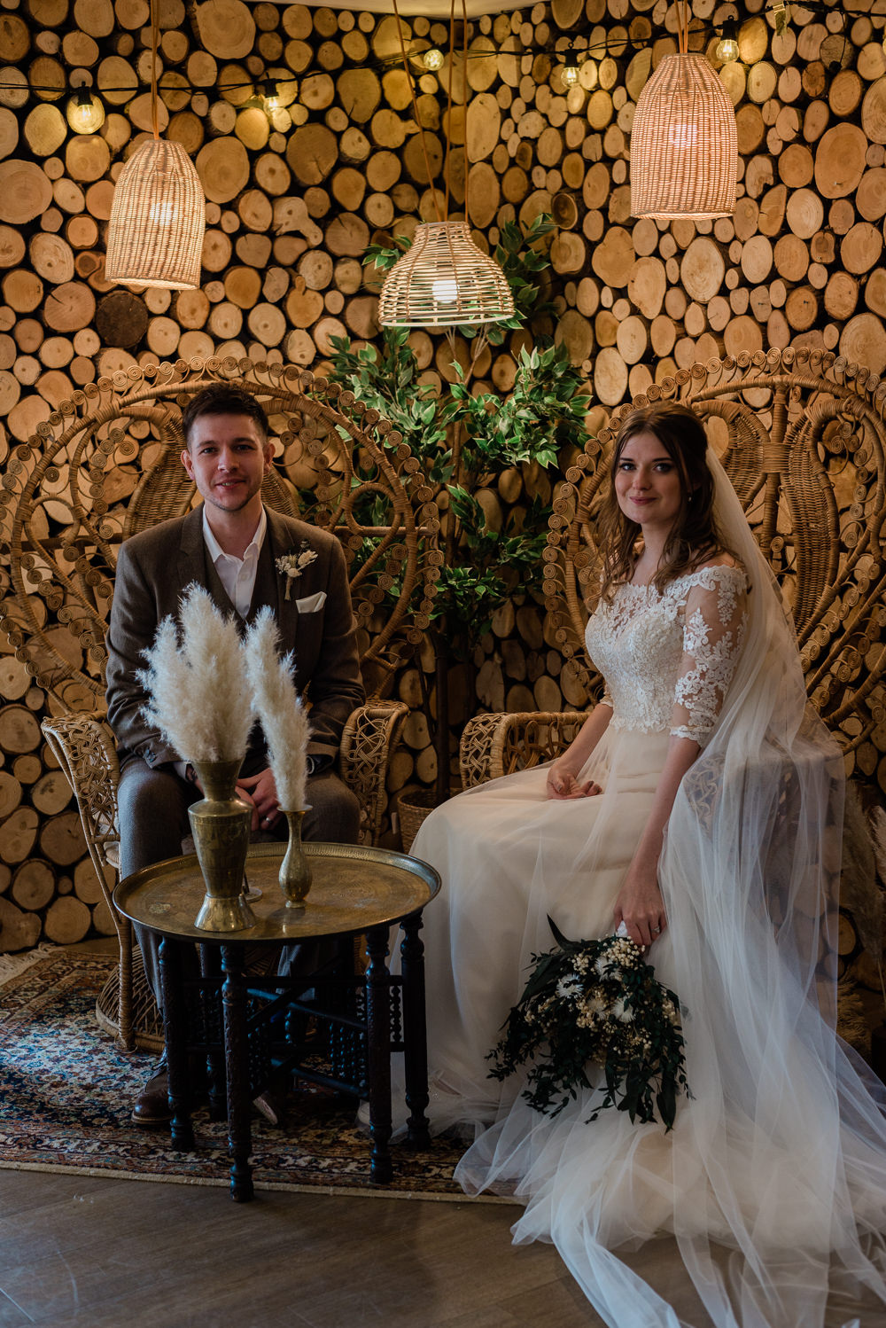 Peacock Chairs Bride Groom Crown Lodge Wedding Tasmin May Photography