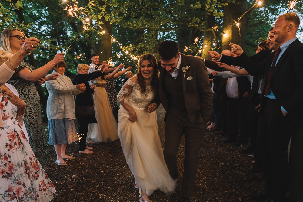 Sparklers Exit Send Off Crown Lodge Wedding Tasmin May Photography