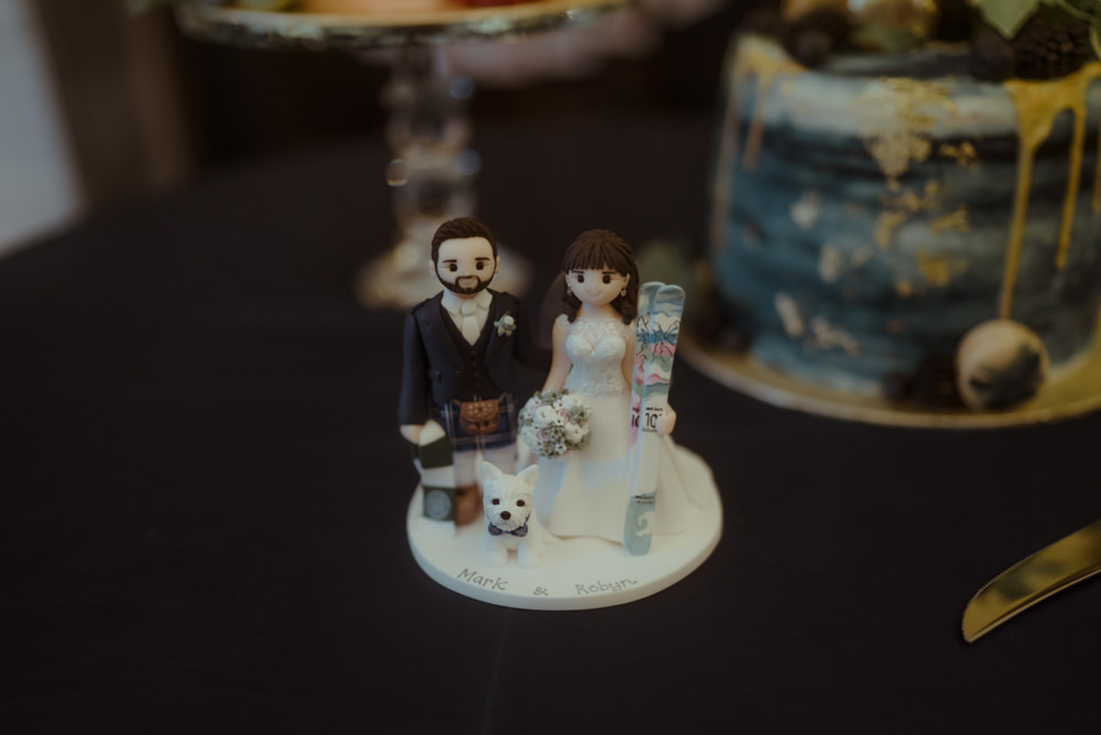 Bride Groom Cake Topper Dalmahoy Hotel Wedding Belle Art Photography