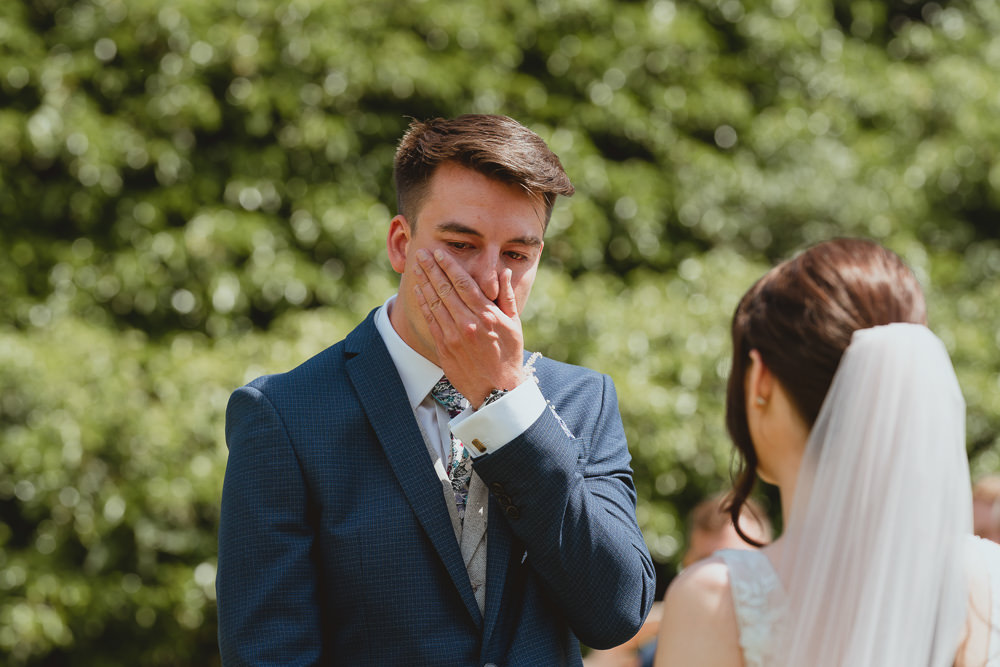 Groom Suit Blue Fishley Hall Wedding Georgia Rachael