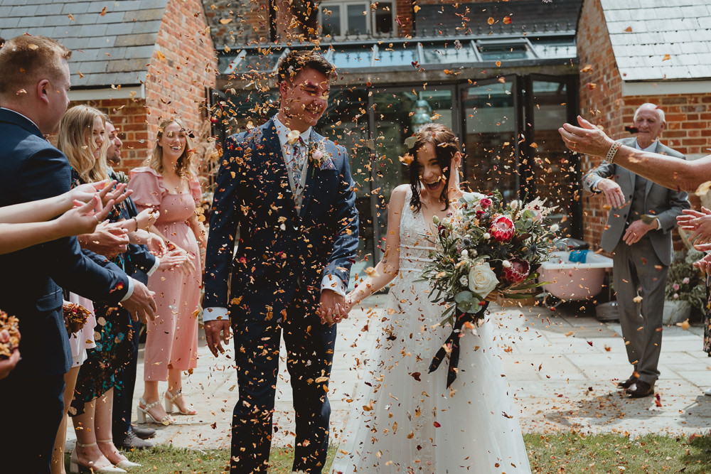 Fishley Hall Wedding Georgia Rachael Confetti Throw