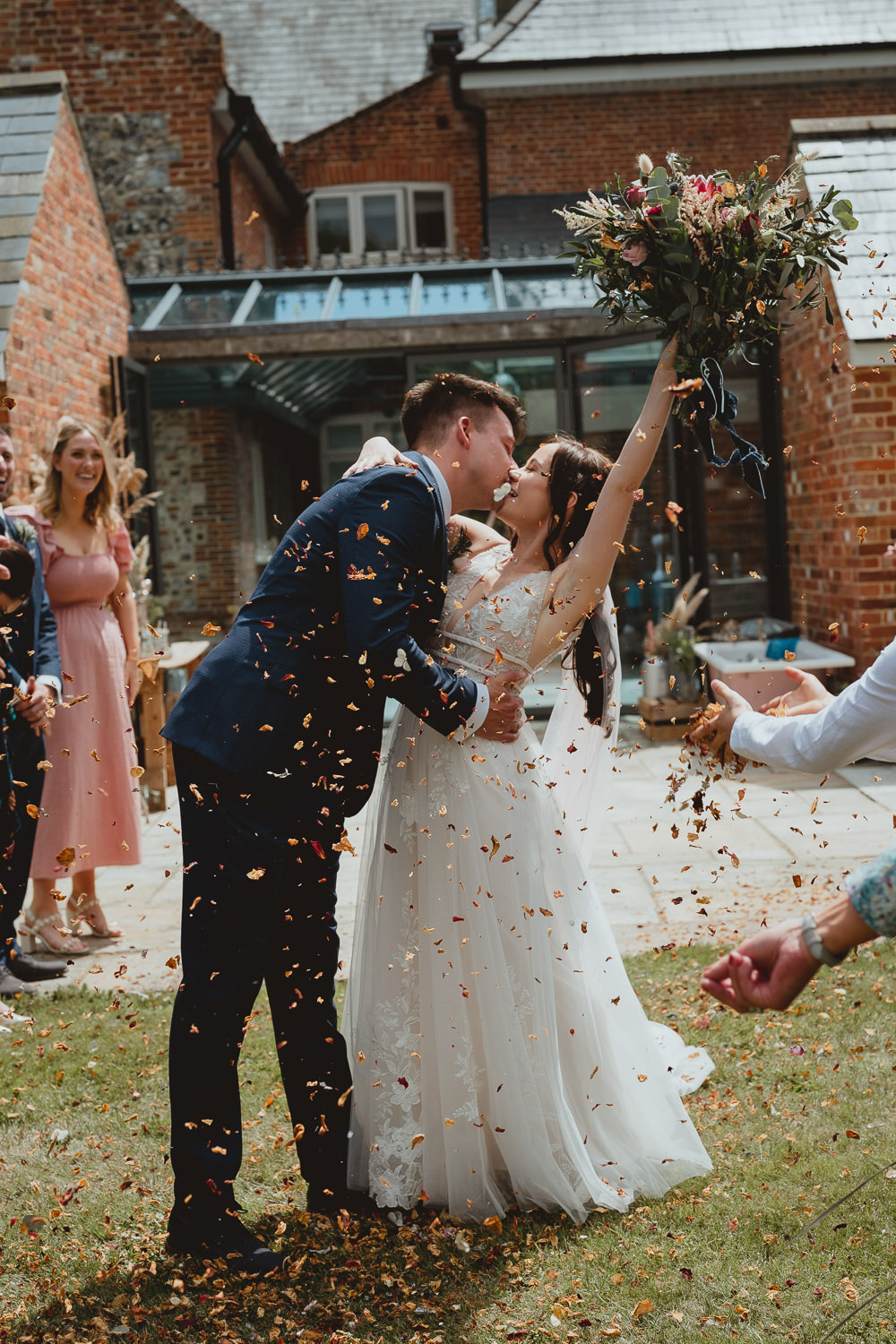 Fishley Hall Wedding Georgia Rachael Confetti Throw