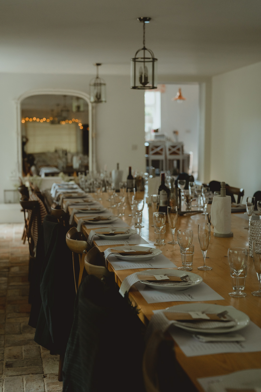 Long Table Wooden Flowers Decor Simple Fishley Hall Wedding Georgia Rachael