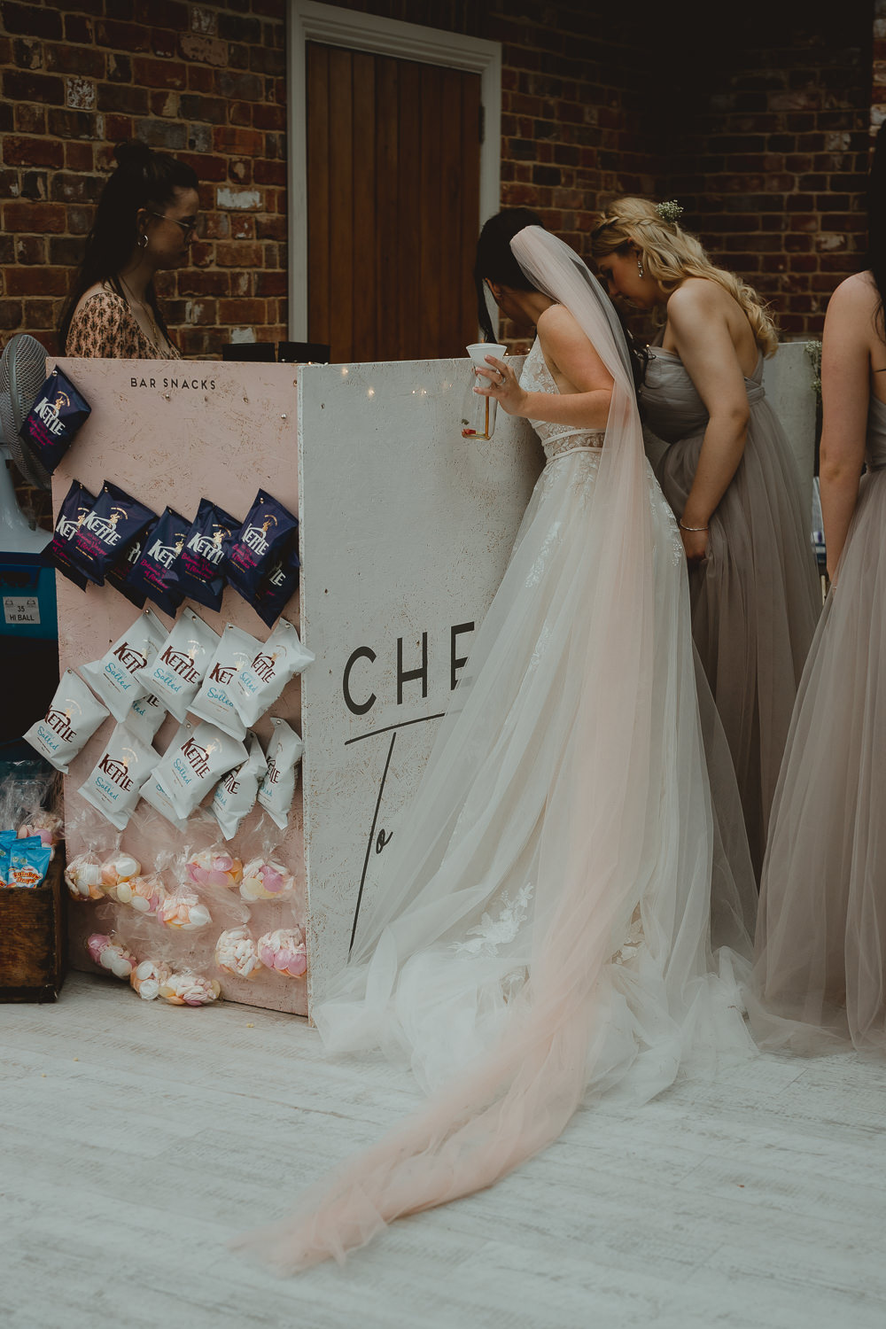 Crisp Bar Snack Station Food Fishley Hall Wedding Georgia Rachael