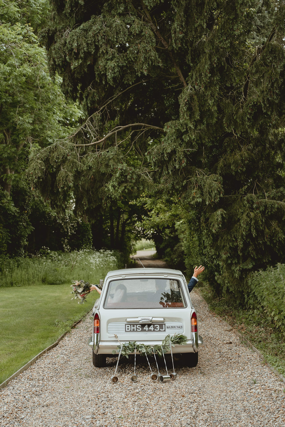 Vintage Car Transport Fishley Hall Wedding Georgia Rachael
