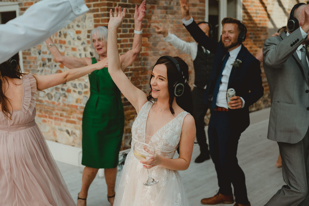 Silent Disco Fishley Hall Wedding Georgia Rachael