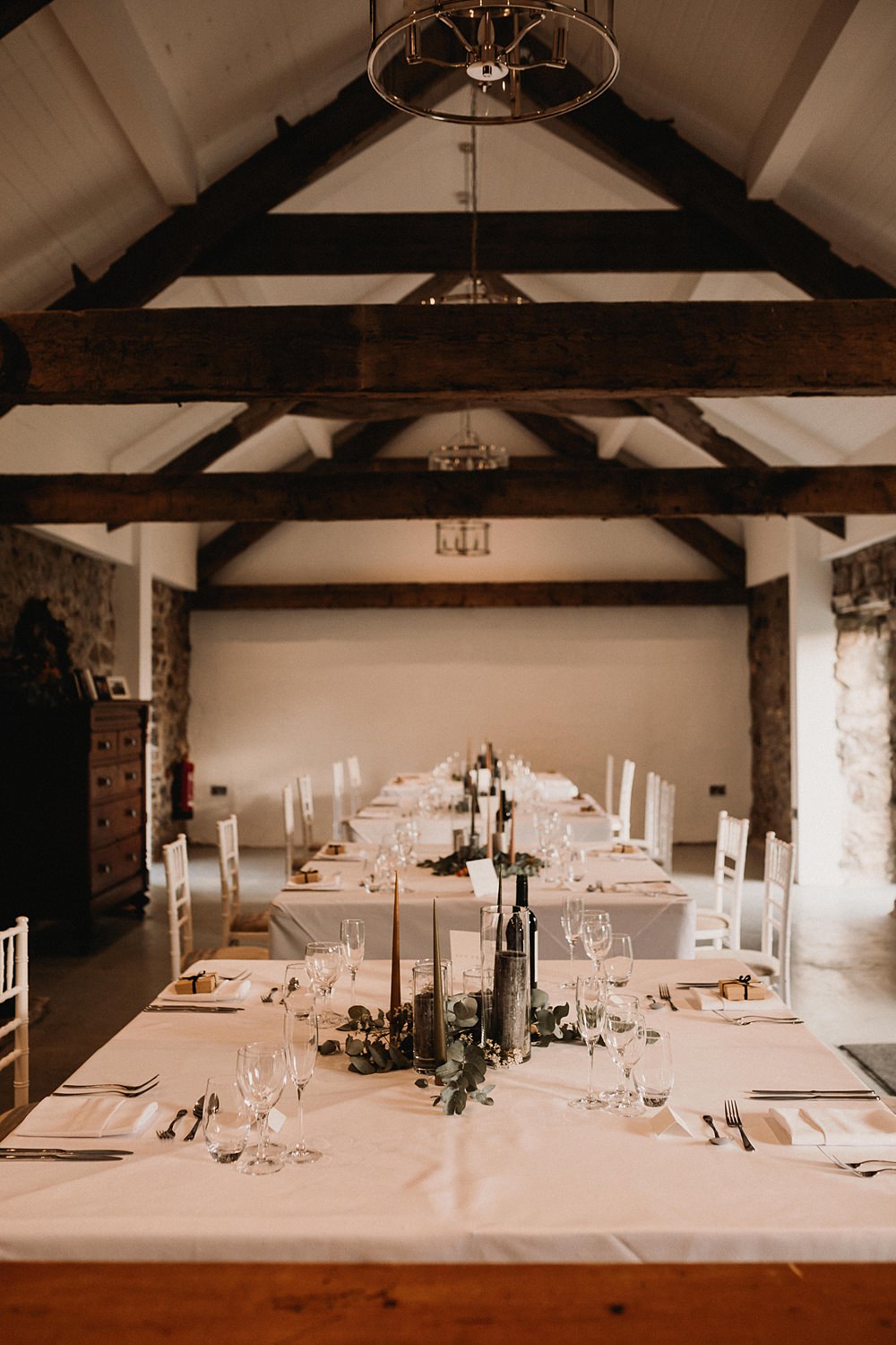 Barn Square Tables Henblas Country Park Wedding Love Luella