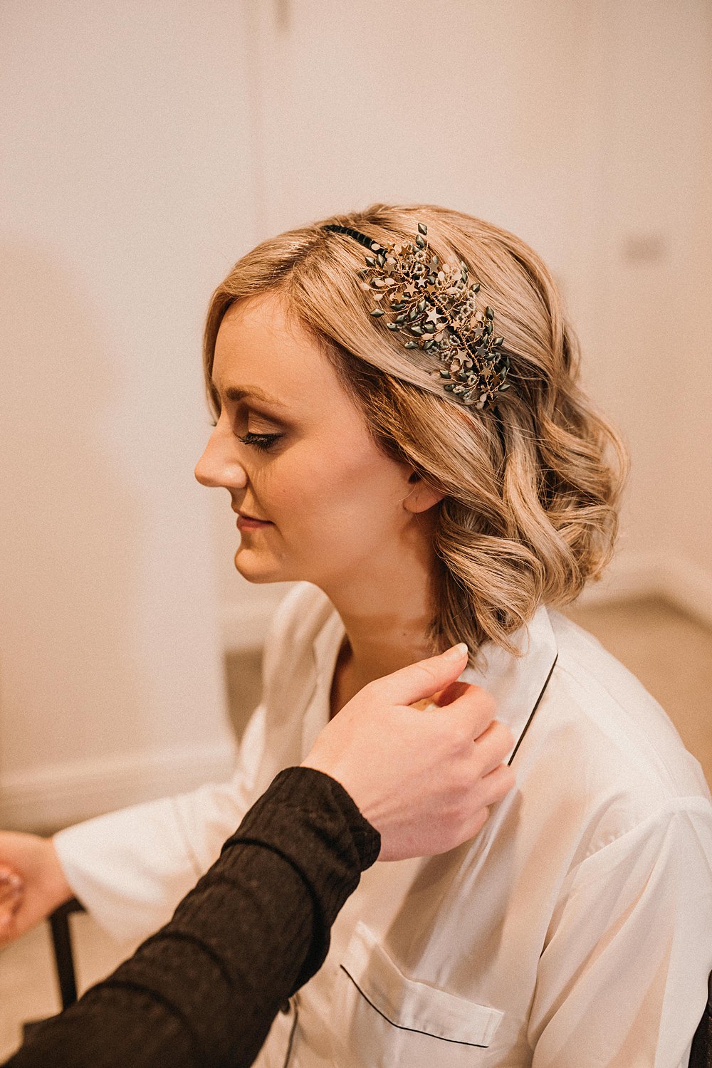 Bride Bridal Hair Short Bob Hairpiece Henblas Country Park Wedding Love Luella