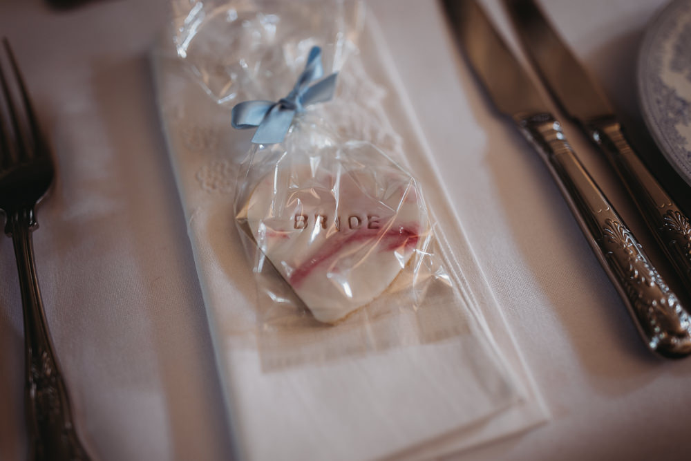 Heart Cookie Favour Island Hall Wedding ThymeLane Photography