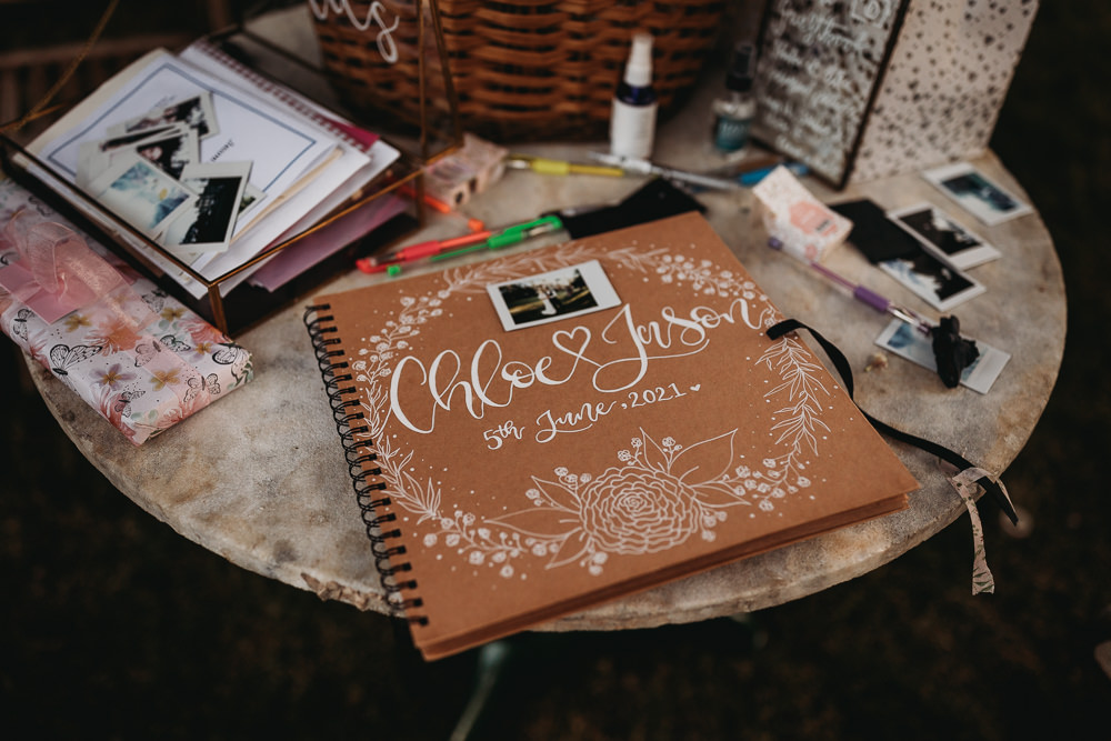 Guest Book Polaroid Island Hall Wedding ThymeLane Photography