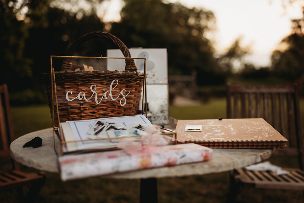 Card Basket Island Hall Wedding ThymeLane Photography