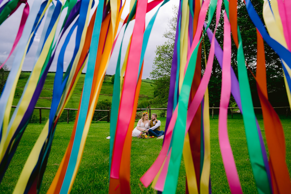 Ribbon Streamers Decor Meadowscape Wedding Rich Howman Photography