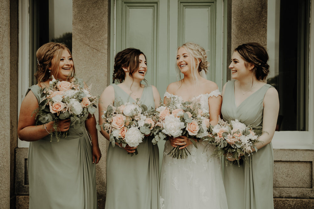 Sage Green Bridesmaids Dress Dresses Netherdale House Wedding Danielle Leslie Photography