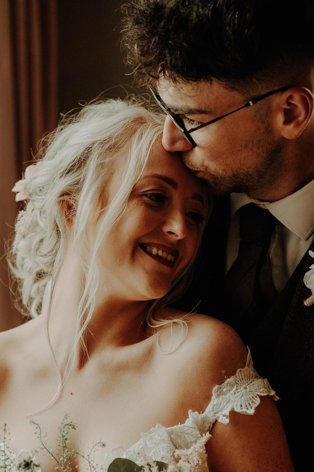 Bride Bridal Make Up Netherdale House Wedding Danielle Leslie Photography