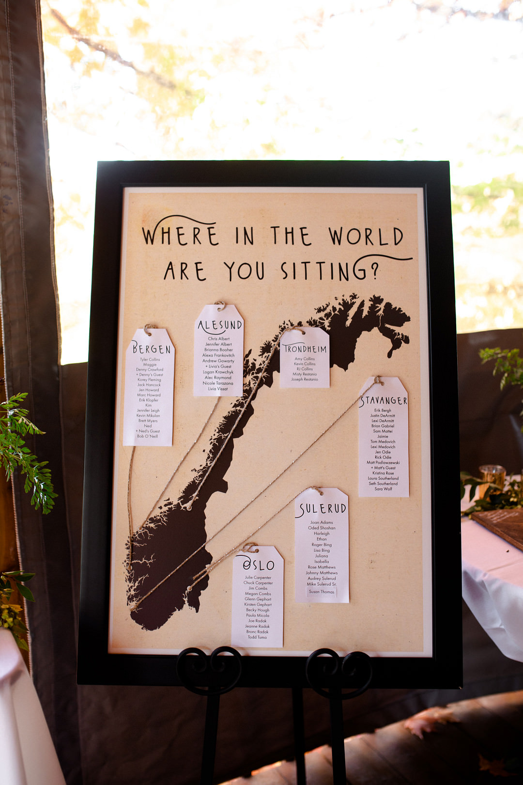 Table Plan Seating Chart Pittsburgh Fall Wedding Alexa Frankovitch Photography