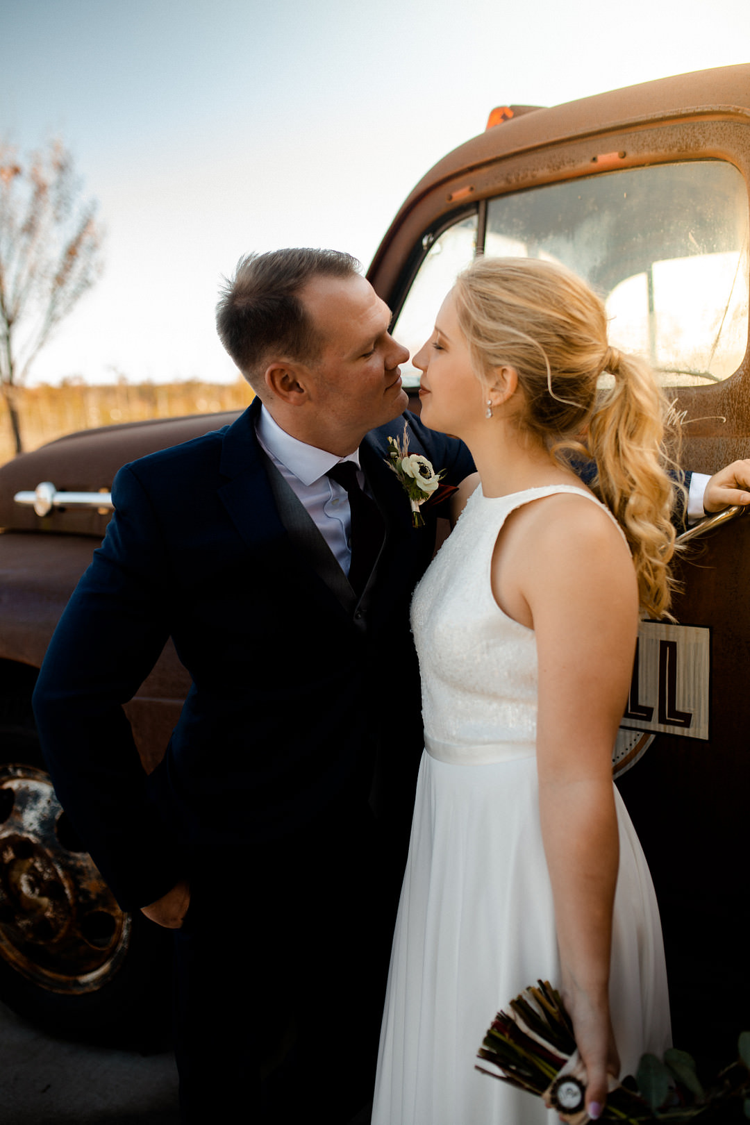 Bride Bridal Ponytail Hair Pittsburgh Fall Wedding Alexa Frankovitch Photography